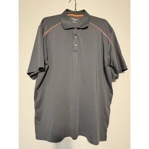 Tommy Armour Dri Logic Polo Short Sleeve Men's XL Shirt Gray-Orange  NWOT